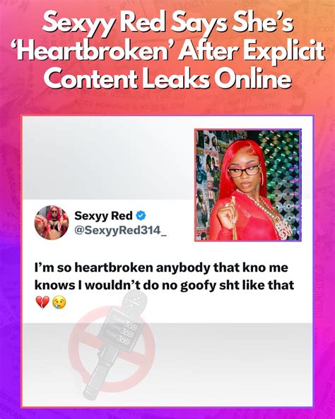 sexy redd instagram story|Sexyy Red ‘So Heartbroken’ After Explicit Video Leak on I.